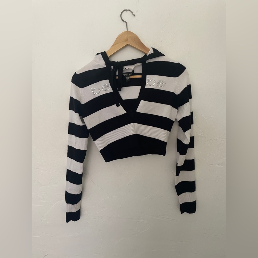 Y2K Cropped Bebe Hoodie